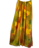 Foulard de soie pour homme et femme Érable rouge et vert - Soierie Huo