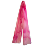 Écharpe en soie Ondulation rose - Soierie Huo