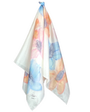 Foulard carré de soie Bouquet pour toi - Soierie Huo