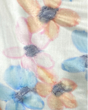 Foulard carré de soie Bouquet pour toi - Soierie Huo
