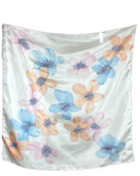 Foulard carré de soie Bouquet pour toi - Soierie Huo