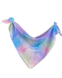 Foulard carré de soie Nautiles bonbons - Soierie Huo