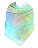 Foulard carré de soie Nautiles pastels - Soierie Huo