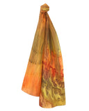 Late Autumn Wavy Silk Scarf - Soierie Huo