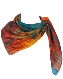 Foulard carré de soie Les grandes chaleurs - Soierie Huo