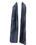 Foulard de soie pour homme Ondulation noire - Soierie Huo