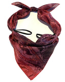 Masque, Couvre visage en soie Le Rouge et le Noir - Soierie Huo