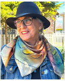 Foulard carré de soie Luxure