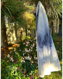 Foulard de soie pour homme et femme Gris et blanc