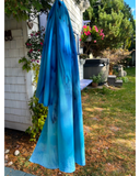 Foulard de soie pour homme et femme Ondulation marine