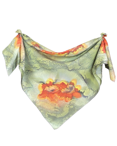 Foulard carré de soie Automne 23 - Soierie Huo