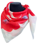 Foulard carré de soie Bons baisers - Soierie Huo