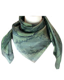 Foulard carré de soie Botanique - Soierie Huo