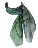 Foulard carré de soie Botanique - Soierie Huo