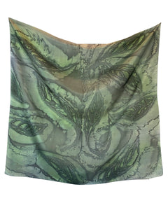 Foulard carré de soie Botanique - Soierie Huo