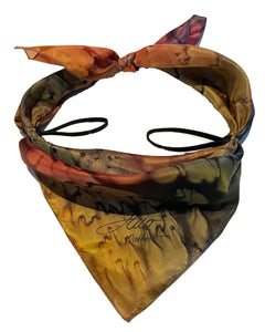 Mask, Silk face cover Warm colors - Soierie Huo