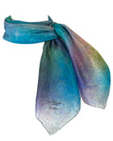 Silk square scarf I love sweets - Soierie Huo