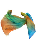 Square silk scarf Citrus scent - Soierie Huo