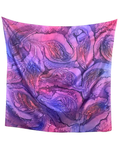 Foulard carré de soie Espiritus - Soierie Huo