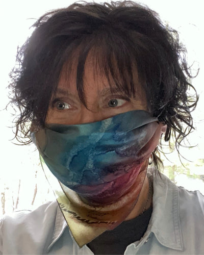 Masque, Couvre visage en soie Mars - Soierie Huo