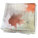 Foulard carré de soie érable caramel - Soierie Huo