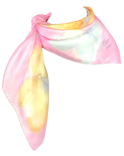 Foulard carré de soie Sorbets - Soierie Huo