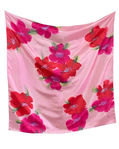 Foulard carré de soie Tahiti - Soierie Huo